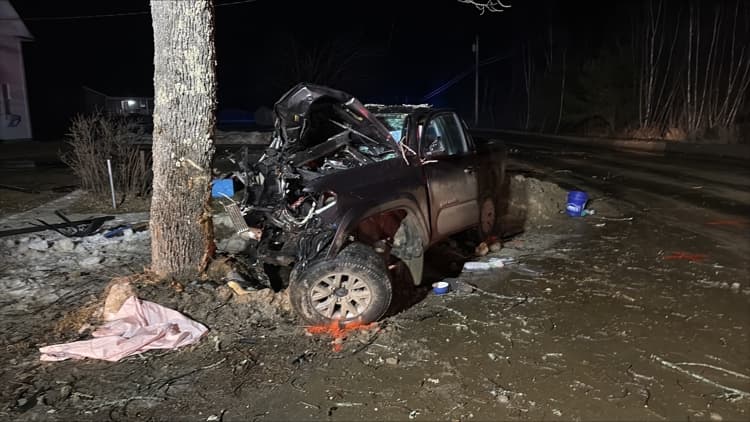 Serious crash in Levant sends 1 to hospital, officials say